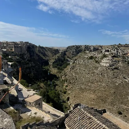 Dimora La Gravina Sassi Di Matera - Terrazzo Panoramico Vista Murgia Couette-café Matera